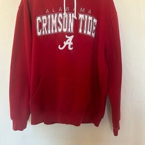 Alabama Crimson Tide hooded pullover pockets Sz L Colosseum Stitched letters